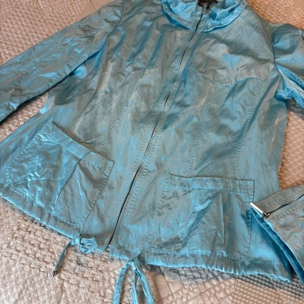 VTG Per Se Designer blue metal jacket - Picture 2 of 6